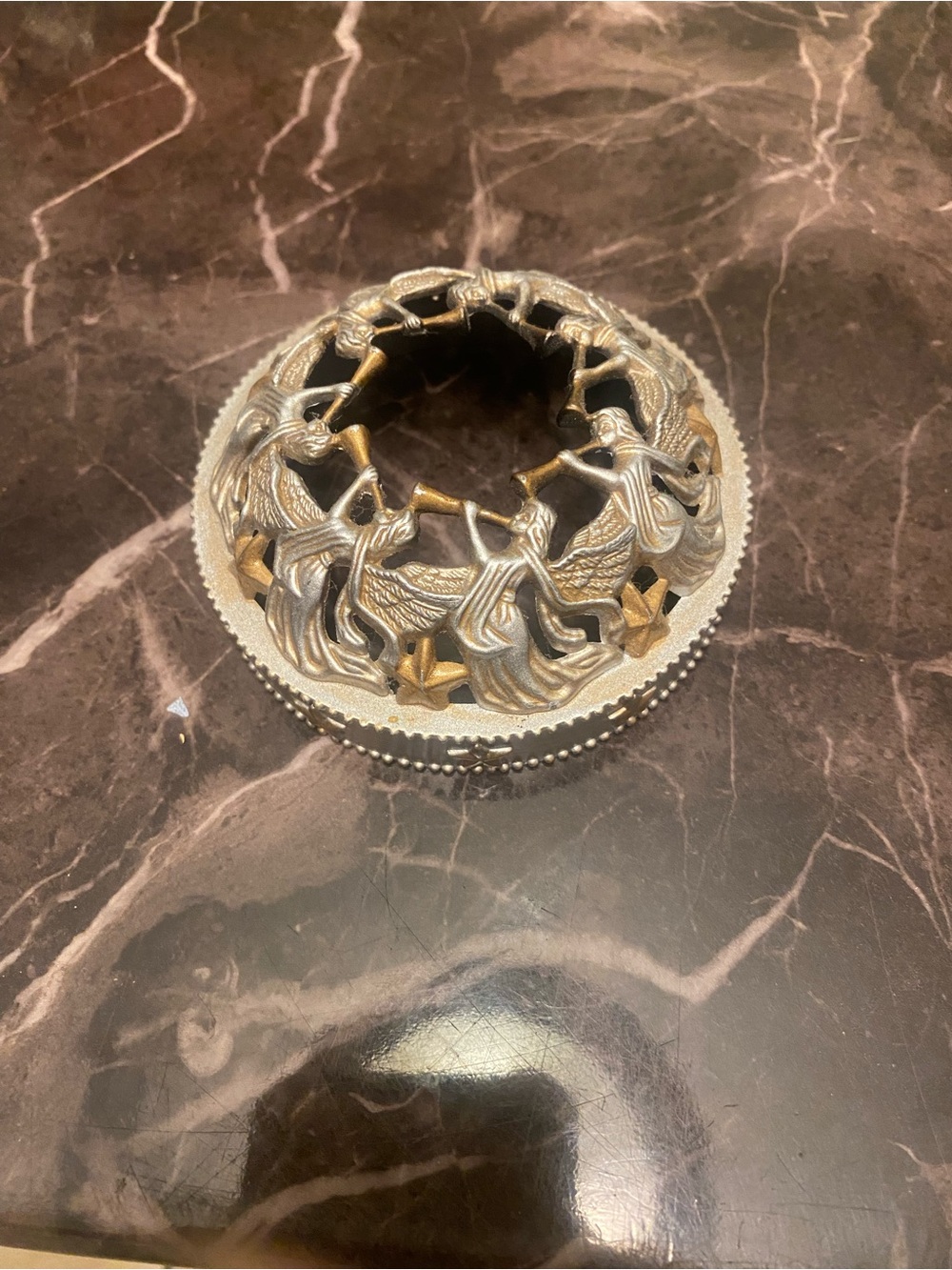 vintage Yankee Candle Illuma-Lid jar candle topper angels/ trumpets/ stars